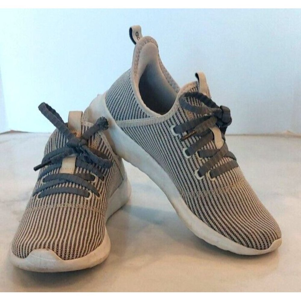 Adidas‎ Womens Cloudfoam Pure EF0031 Gray Running Shoes Sneakers Size 8